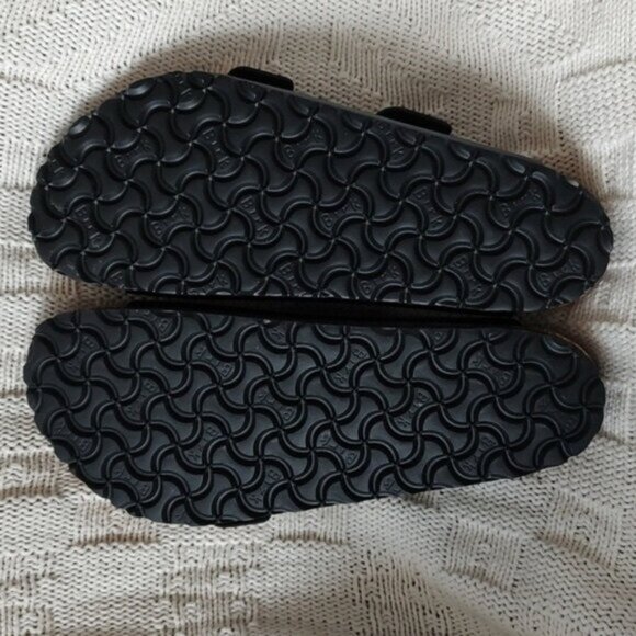 Birkenstock Arizona Big Buckle Natural Leather Patent - High Shine Black - Picture 3 of 6